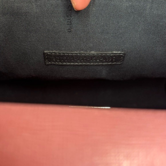 FENDI✨Demi Jour Top Handle Bag✨Pink Grey Red Leather✨Saffiano Satchel Crossbody - Picture 6 of 13